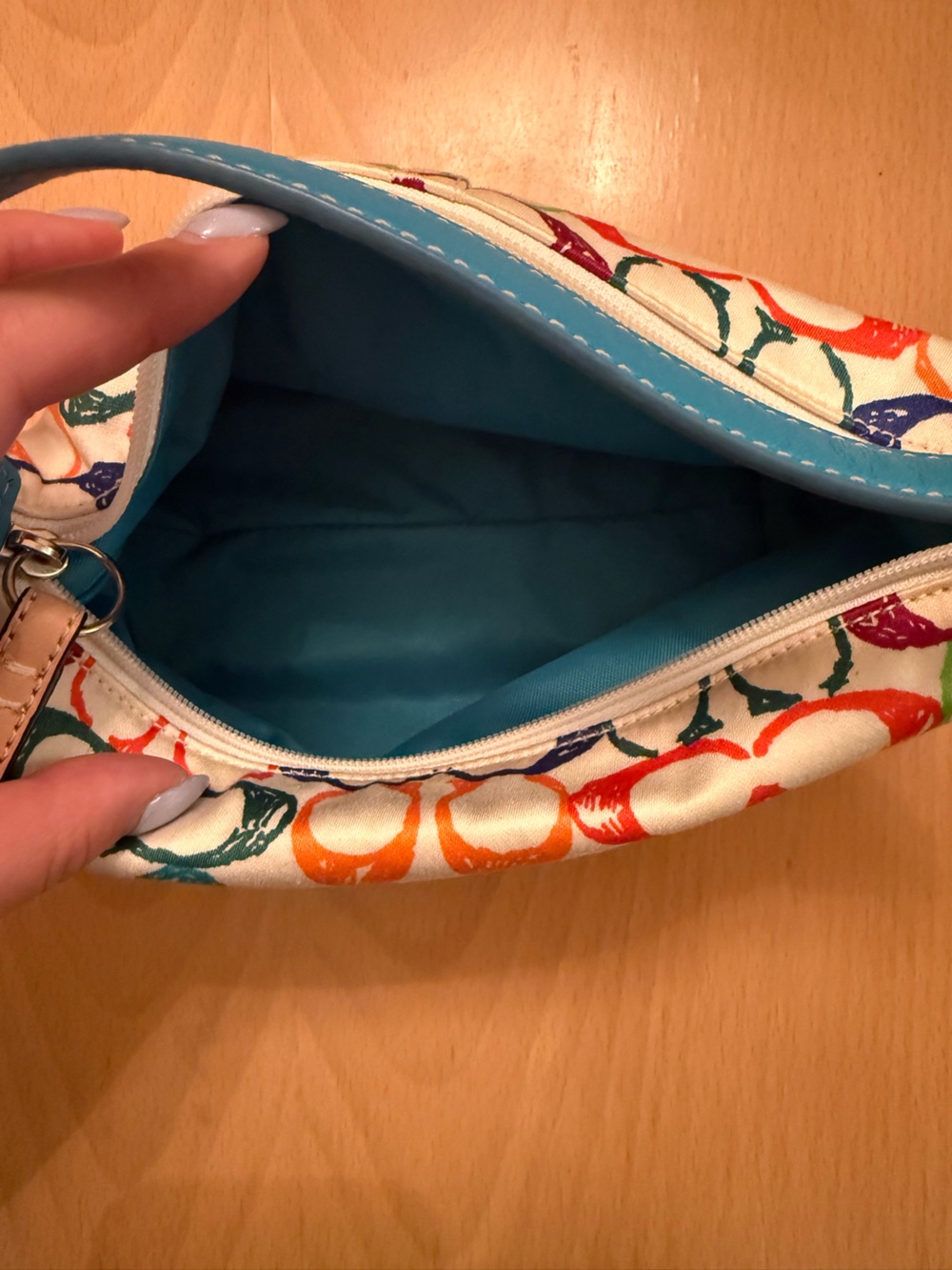 COACH Limited Edition Multicolour Mini Scribble Purse - Picture 5 of 7